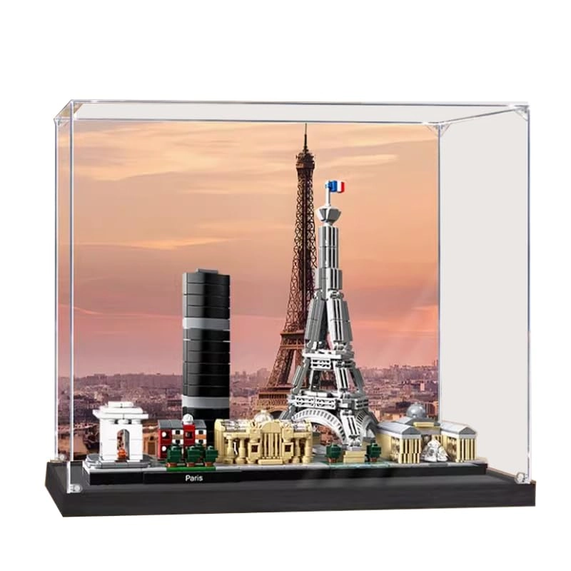 HCAEIOFJ Lego Architecture Display Case (21044) - Paris Skyline