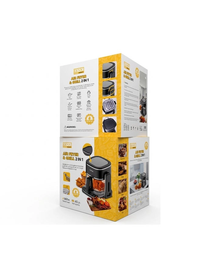 Dual Design Air Fryer & Grill DX3411