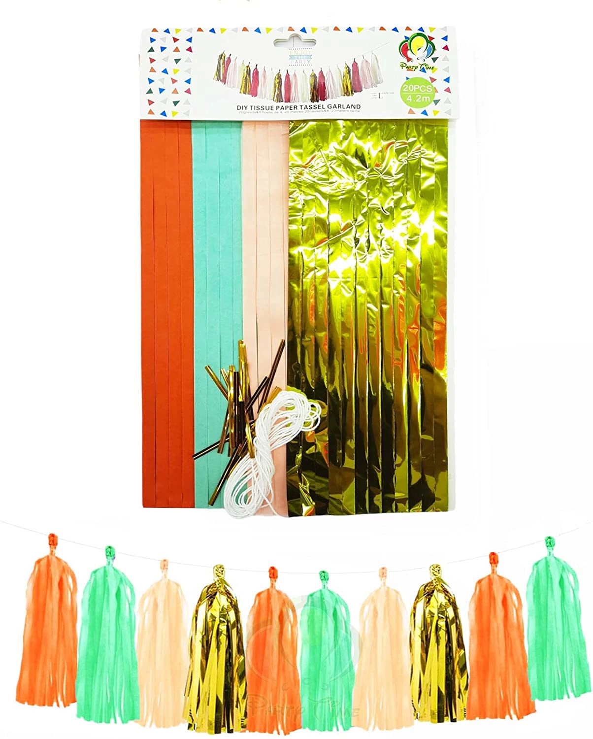 Party Popper - Red Tassels Tassel Garland