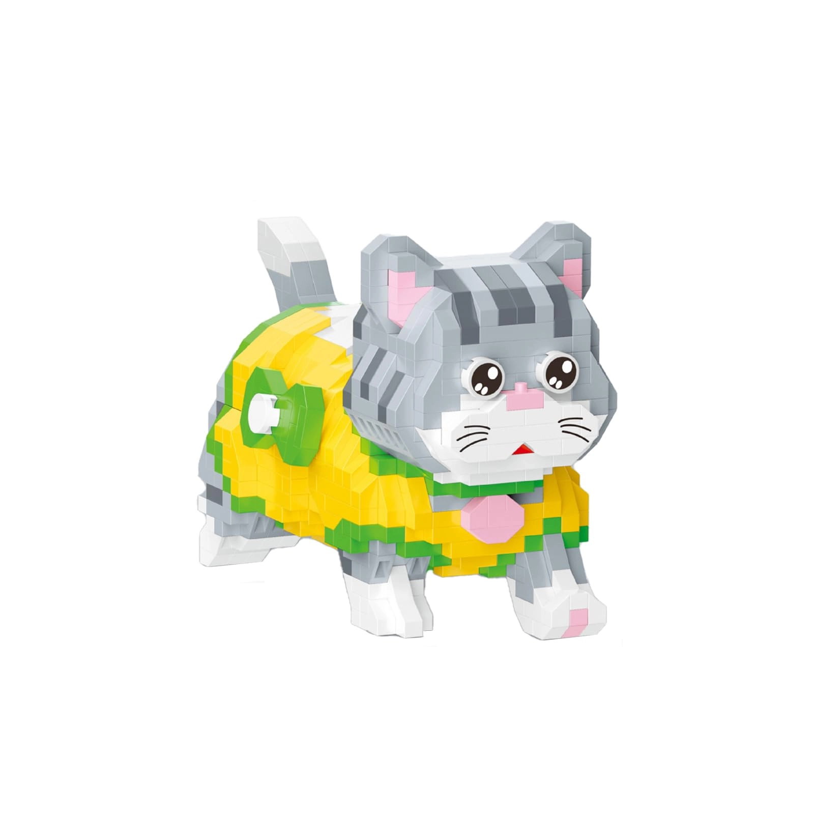 shenhailan Cute Animal Building Blocks - Yellow Cat 835 pcs