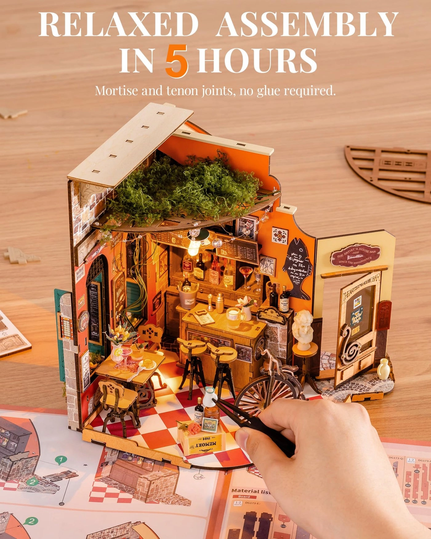 Cheers Bar - DIY Miniature House Wood