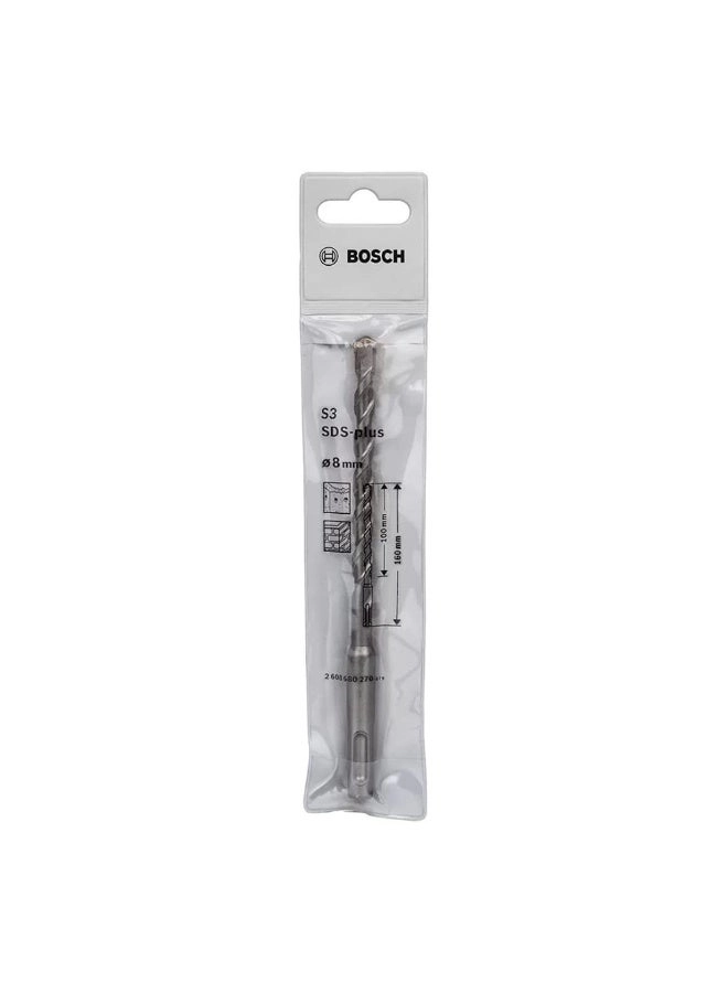 SDS Plus Drill Bit - Tungsten Carbide 8x160