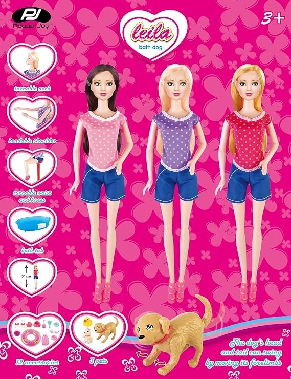 Leila Bath Dog - 1pc Assorted