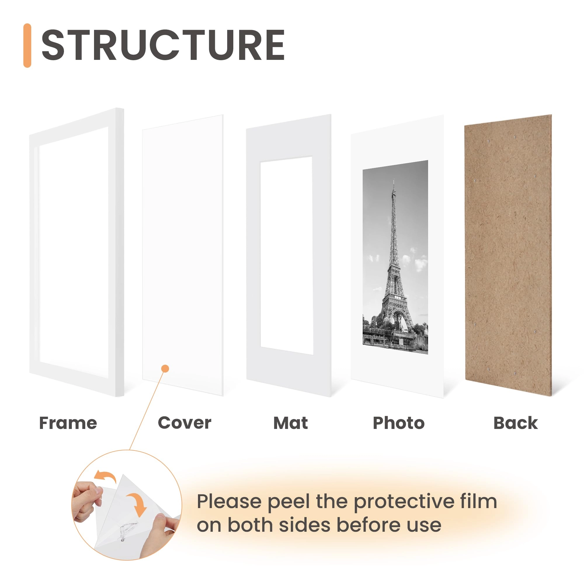 Collage Picture Frame - 8x12 5 Count