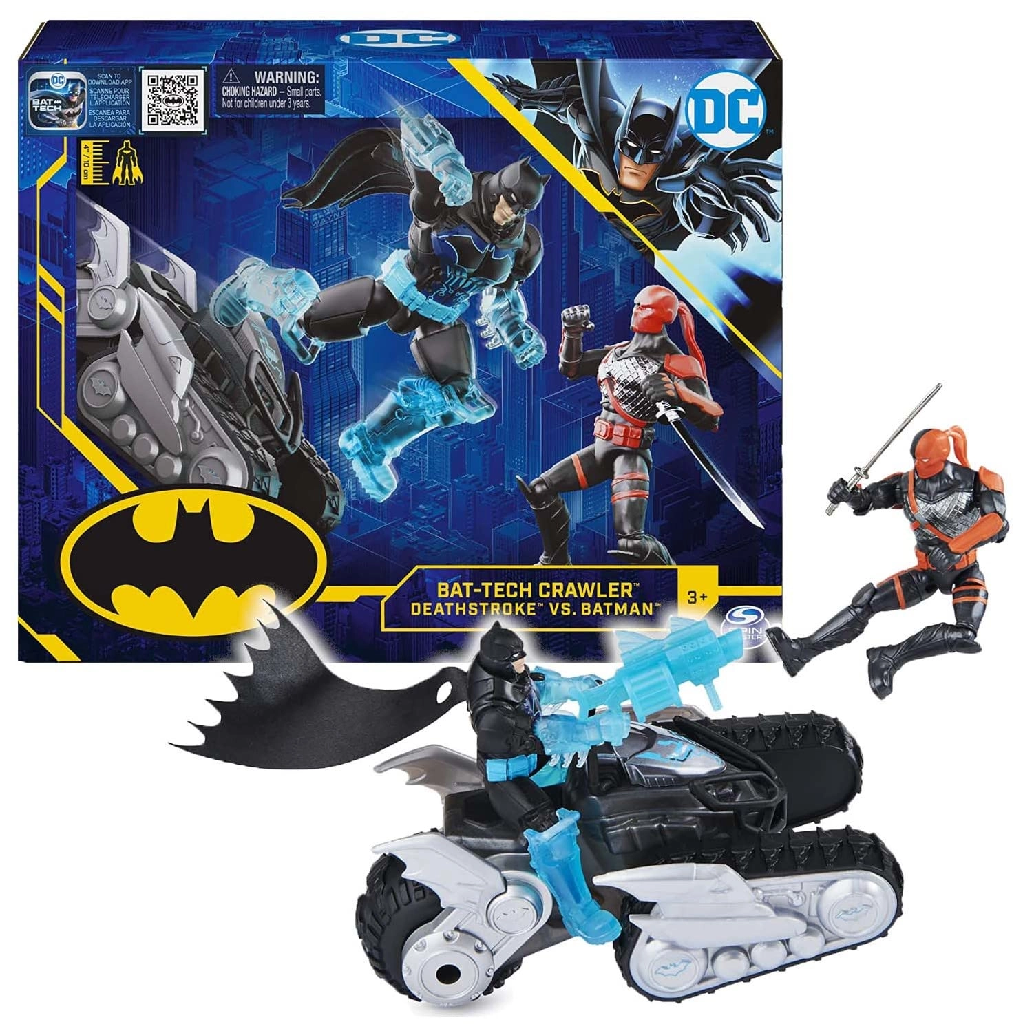 Spin Master Bat-Tech Crawler + Batman + Deathstroke