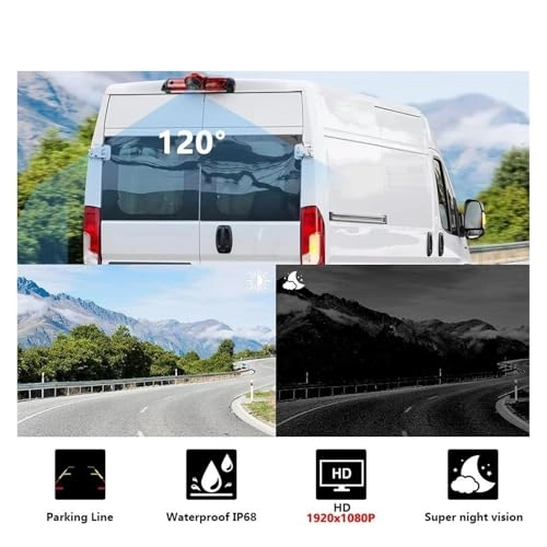 Brake light camera - Night vision + 5 inch Monitor