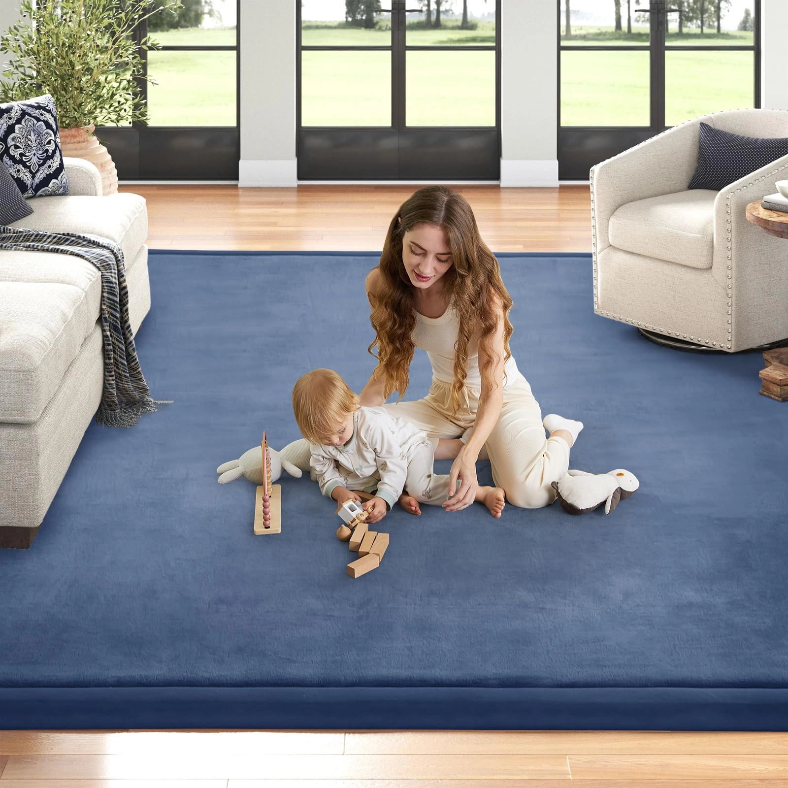 Baby Play Mat - 71"x79" Memory Foam