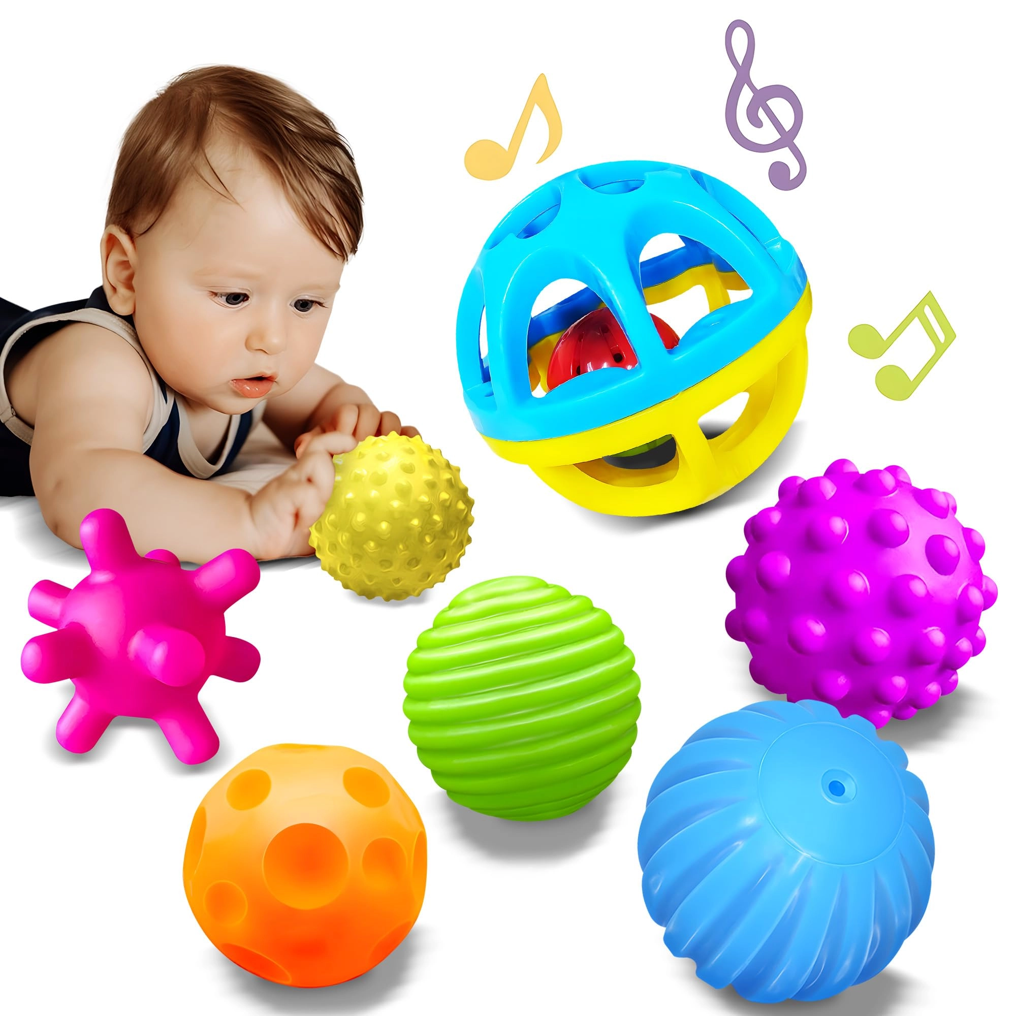 ROHSCE Sensory Balls - Plastic 7