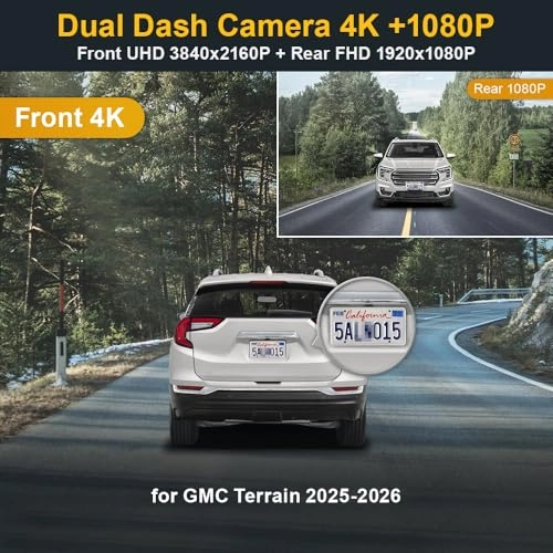 Dual Dash Cam - Front 2160P+Rear 1080P