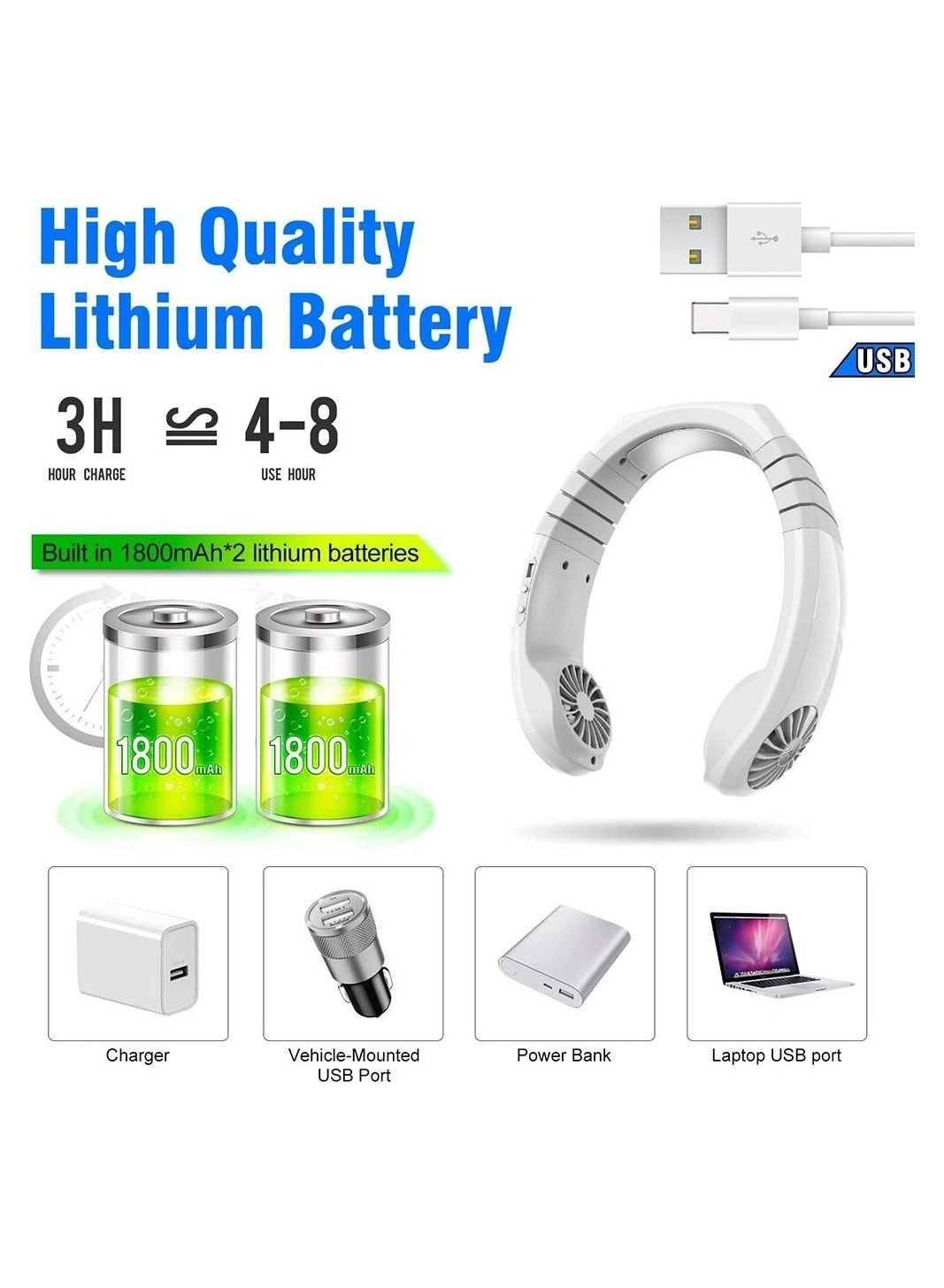 LB02 - 2-in-1 Neck Cooler 2600mAh