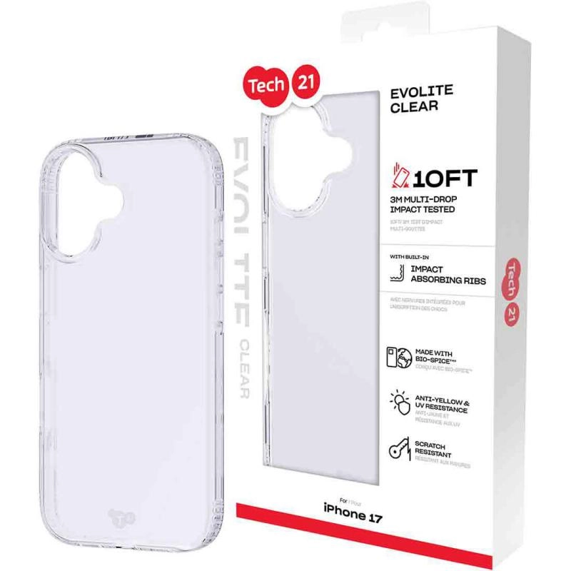 EvoLite Case Clear Bio TPU for iPhone 16