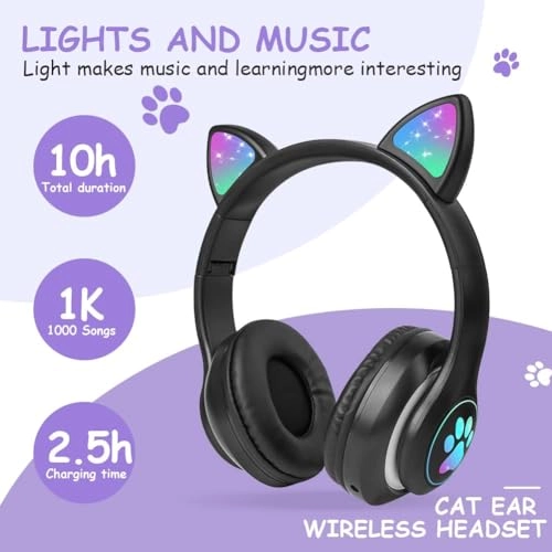Bluetooth Cat Ear Headphones Wireless Headphone