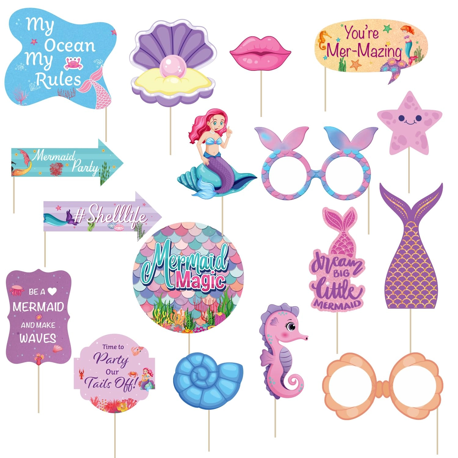 Happy Birthday Decoration Kit - 56Pcs Birthday