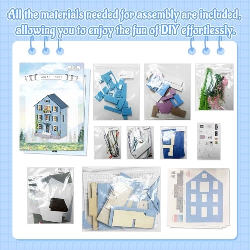 Dollhouse Miniature DIY House Kit - Creative Room 1:100