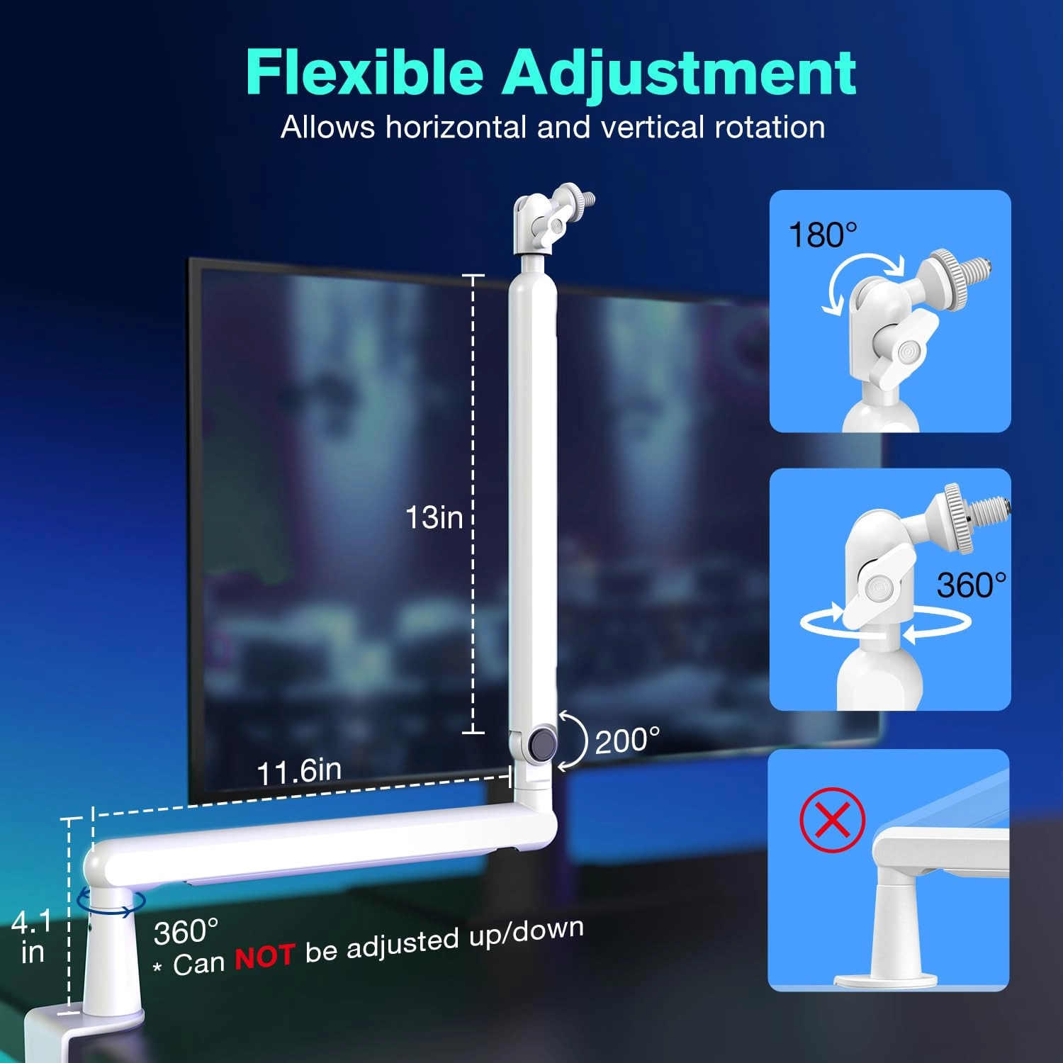 BM88 - Low Profile Adjustable Boom Arm