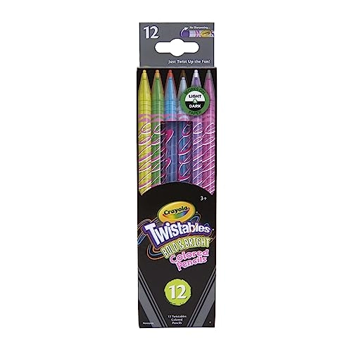 Twistables Crayon Pencils - Bold & Bright - 12 Pcs