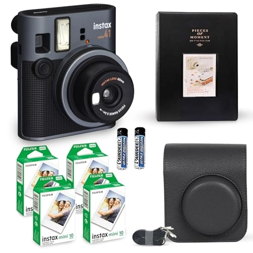 Instax Mini 40 - Instant + Value Pack (40 Sheets) + Shutter Accessories Bundle - 64 Pockets