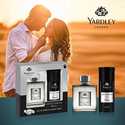 Gentleman Classic Eau De Parfum - 100 Milliliters + Gentleman Classic Body Spray - 150ml
