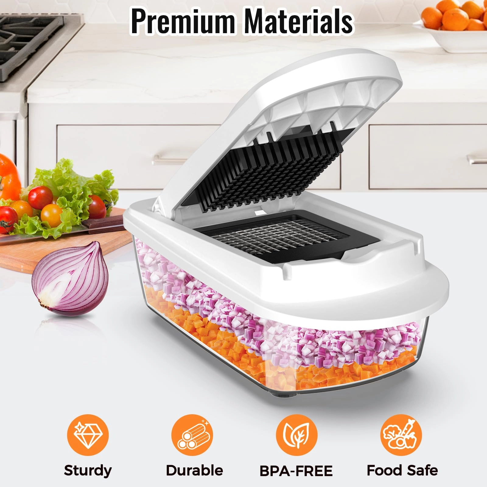 Vegetable Chopper - 17L 12 Blade