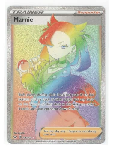 Pokémon Pokemon Marnie 208/202 - English + Toploader