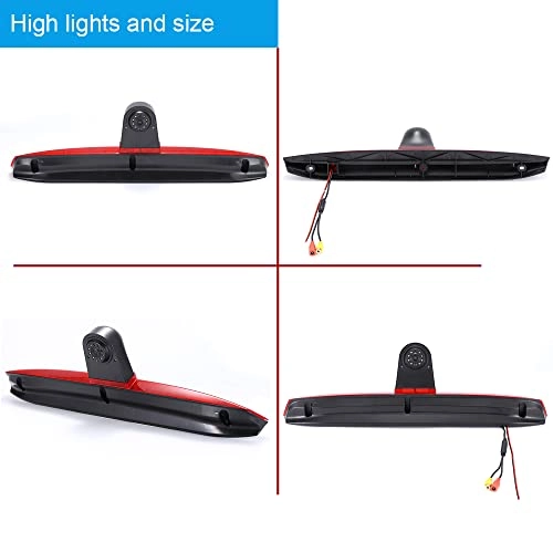 Third Roof Top Mount Brake Lamp Light Rear View Backup Camera - Night vision Wireless 628 x 586
