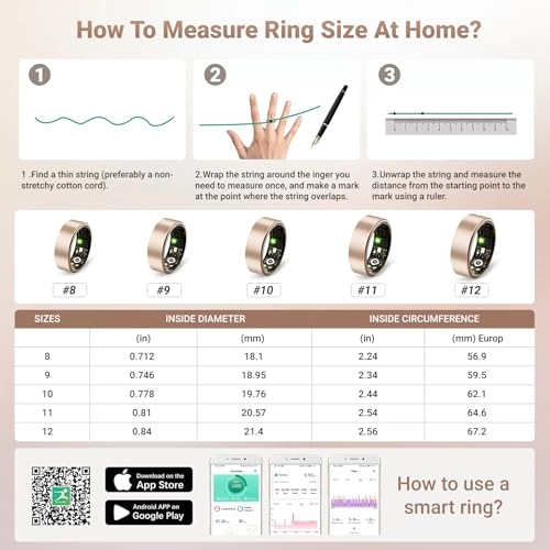 Smart Ring - Sleep Tracker Heart Rate Blood Oxygen