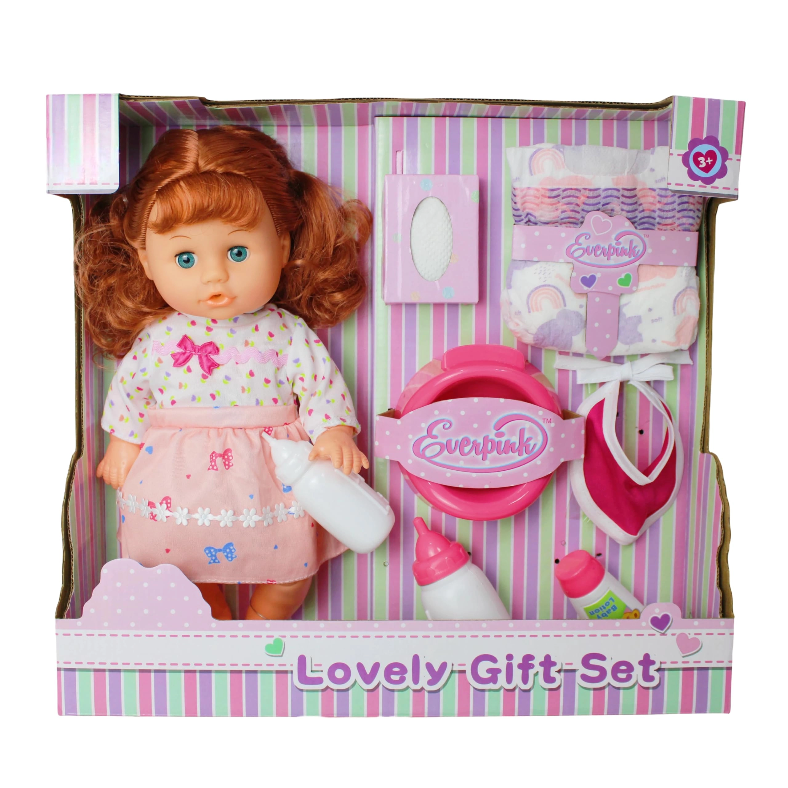 China Interactive Baby Doll Playset - 33cm Blinking Eyes Touch Activated Music Ages 3+