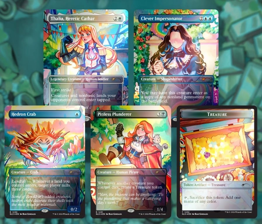 MTG Decks & More Secret Lair: Pick ‘em & Stick ‘em (Foil Edition) - 5pcs