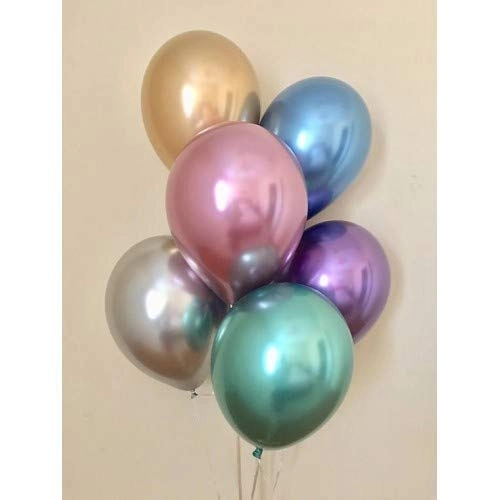 Chrome Metallic Balloons - 50.00 Count Baby Shower, Birthday, Christmas, New Year, Valentine's Day, Wedding