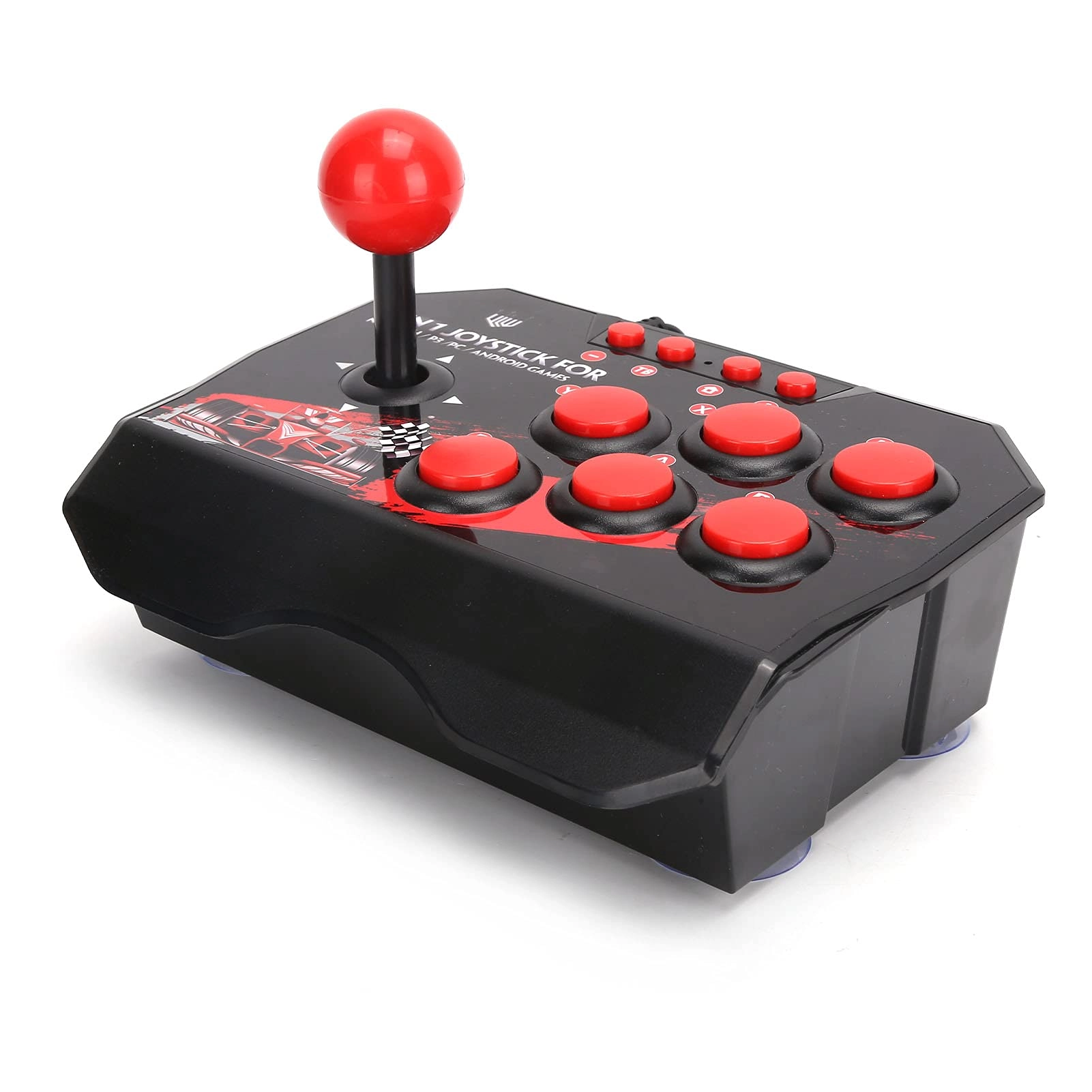 Cuifati Arcade Fight Stick - Black and red