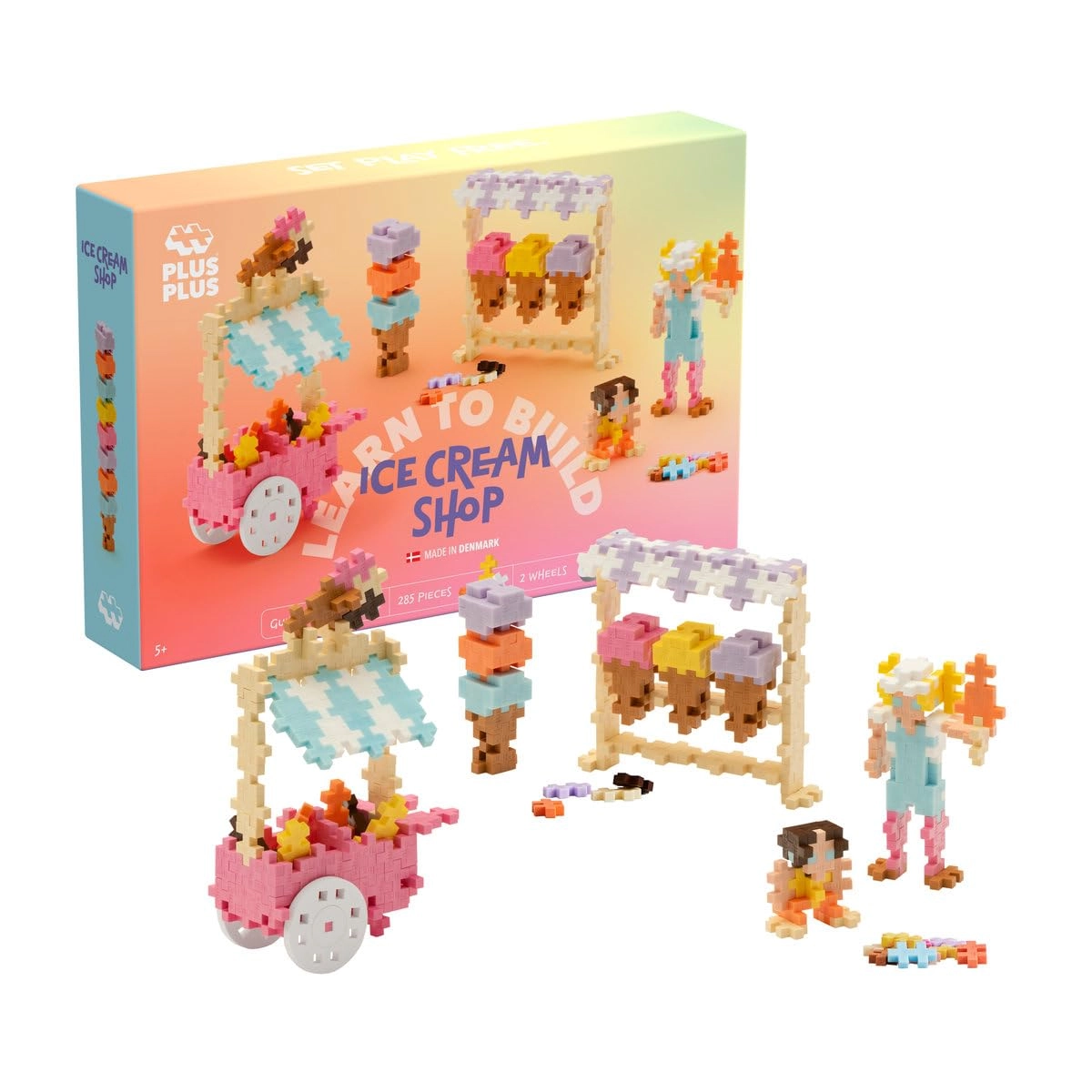 Plus-Plus Learn to Build Ice Cream Shop - 275 pcs