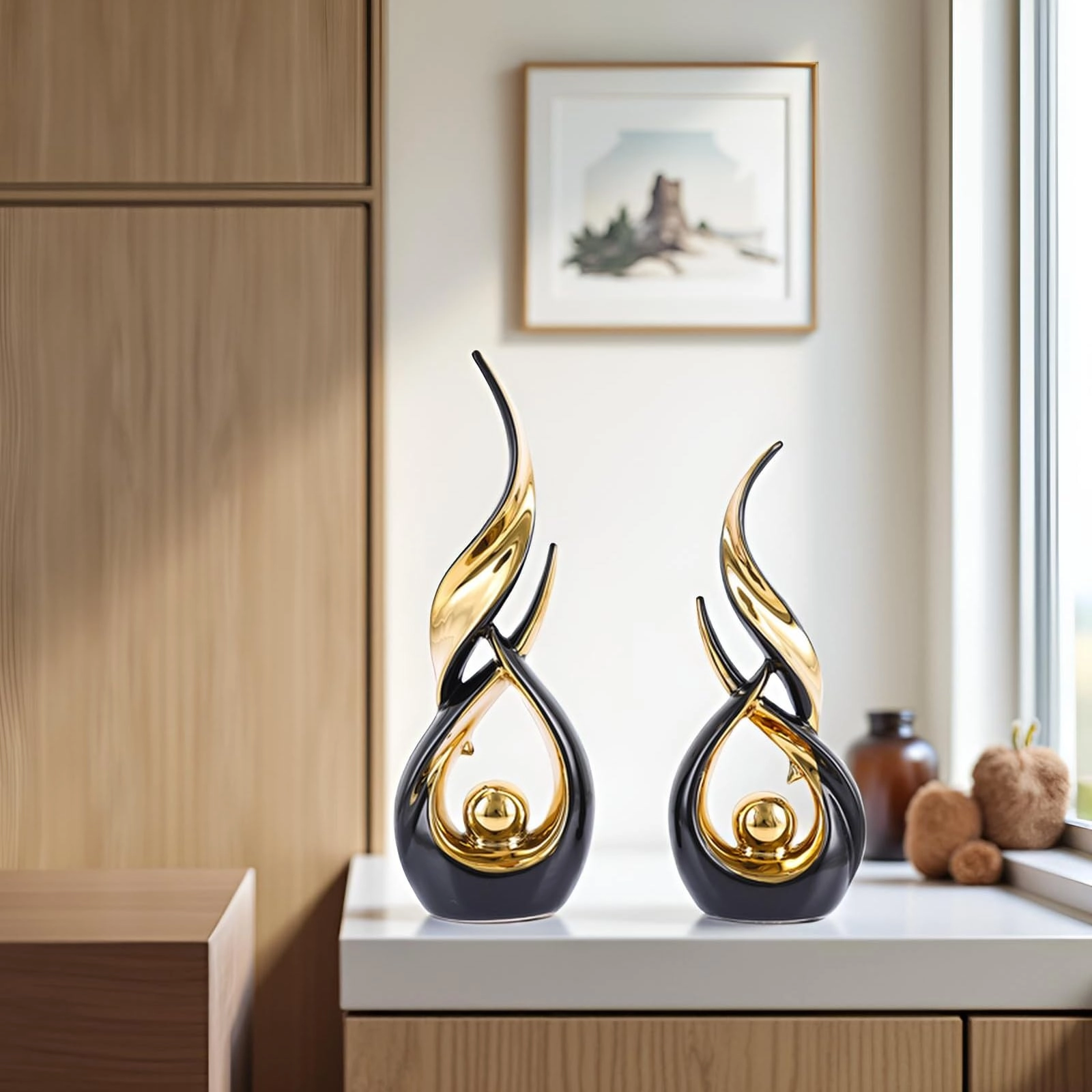 Ceramic Abstract Statue