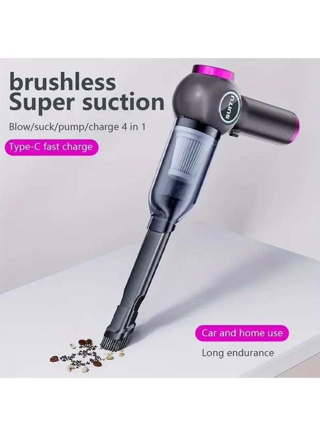 4-in-1 Wireless Handheld Vacuum Cleaner - 2000mAh