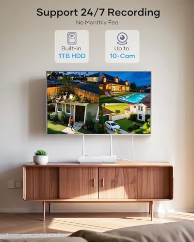 Wireless Security Camera System - 4pcs 10CH 6MP