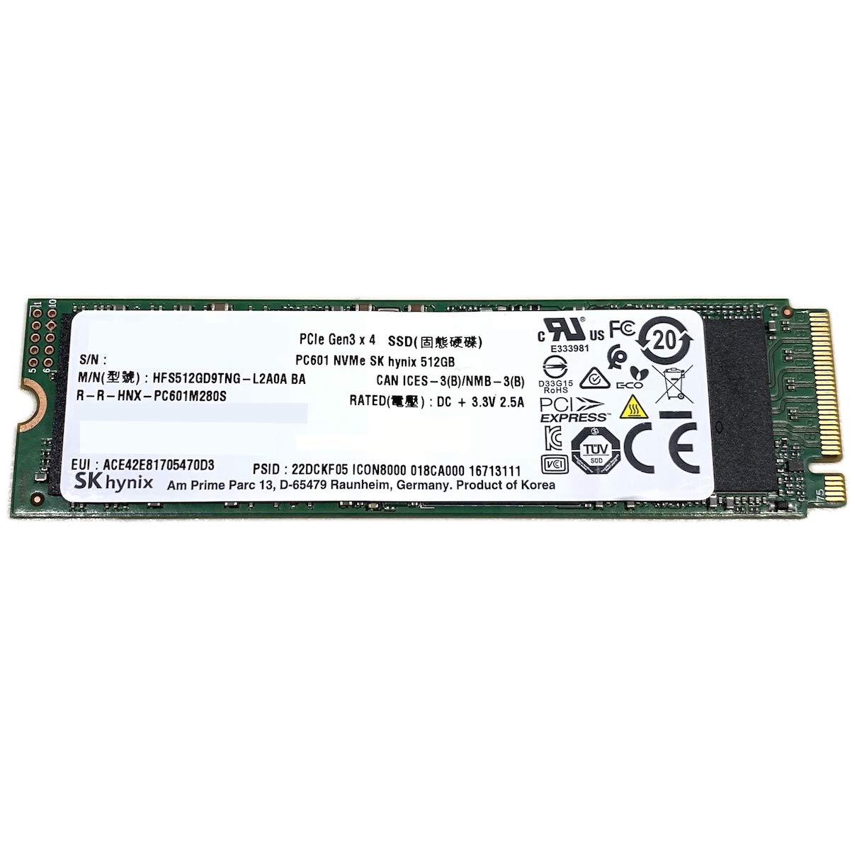 SK Hynix HFS512GD9TNG - 512GB M.2 2280 - Internal Solid State Drives ...