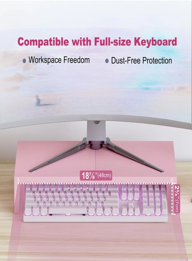 Dual Monitor Stand Riser - 2 Monitors 37 inch