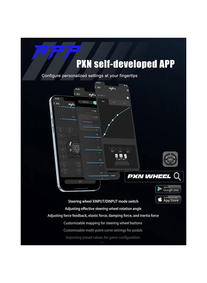 V99 Racing Wheel & Pedals - PC PS4 PS3 Xbox One Xbox Series X/S