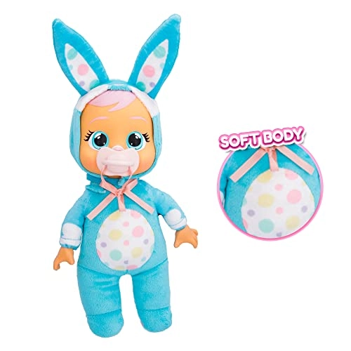 Brooks Baby Doll - 9 Inch Cries Real Tears Blue Bunny Themed Pajamas Ages 18+