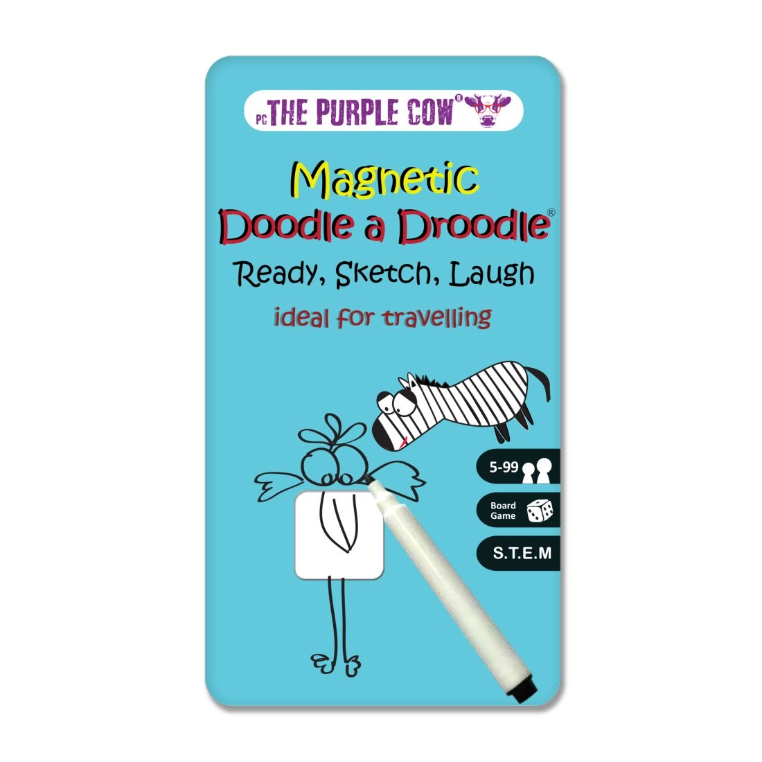 The Purple Cow To Go Magnetic Doodle A Droodle Travel Game - 5+
