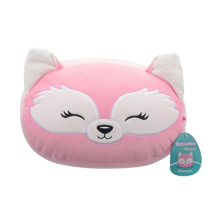 Rhiannon - Medium 12 inch Pink Fox Closed Eyes