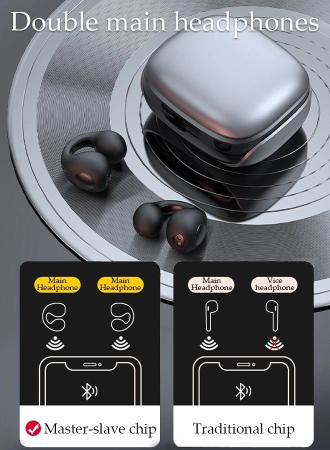 Clip On Bluetooth Earphones Wireless Earbud