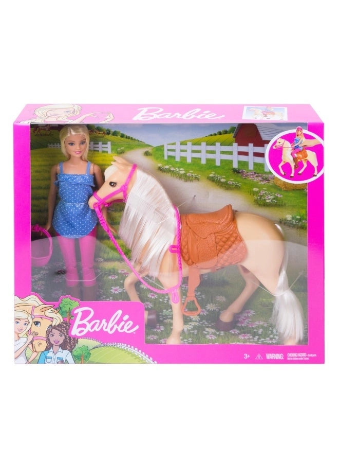 Groom 'n Care Horses Playset - 11.5 in Doll 20+ Accessories Ages 3+