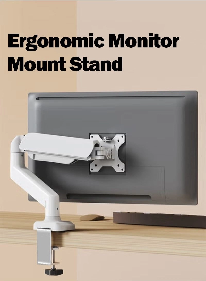 Gas Spring Monitor Arm - 32 in VESA 75x75/100x100mm