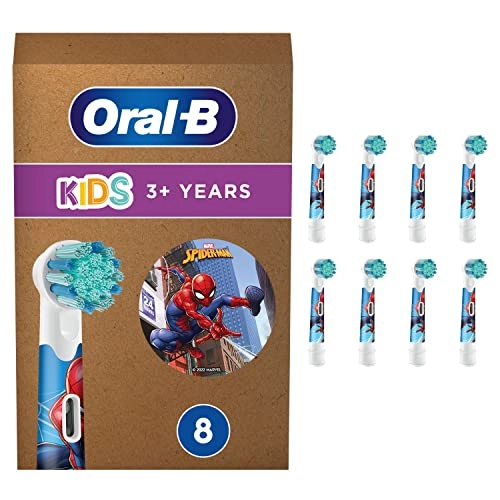 Kids Electric Toothbrush Head - 8 Pack Spiderman