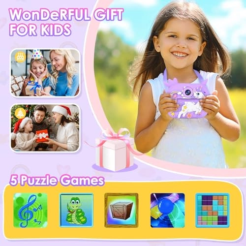 GuKKK 1080P Children's Camera - 2.4 Inch Screen 32GB Set