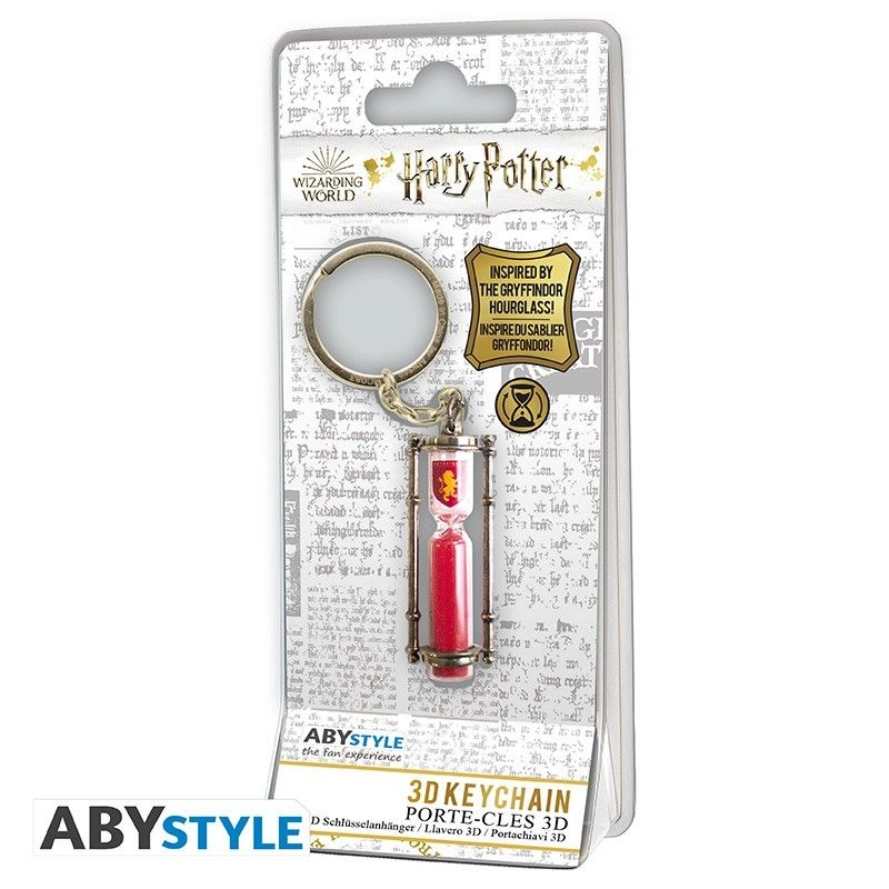Gryffindor Hourglass Keychain 3D - Harry Potter