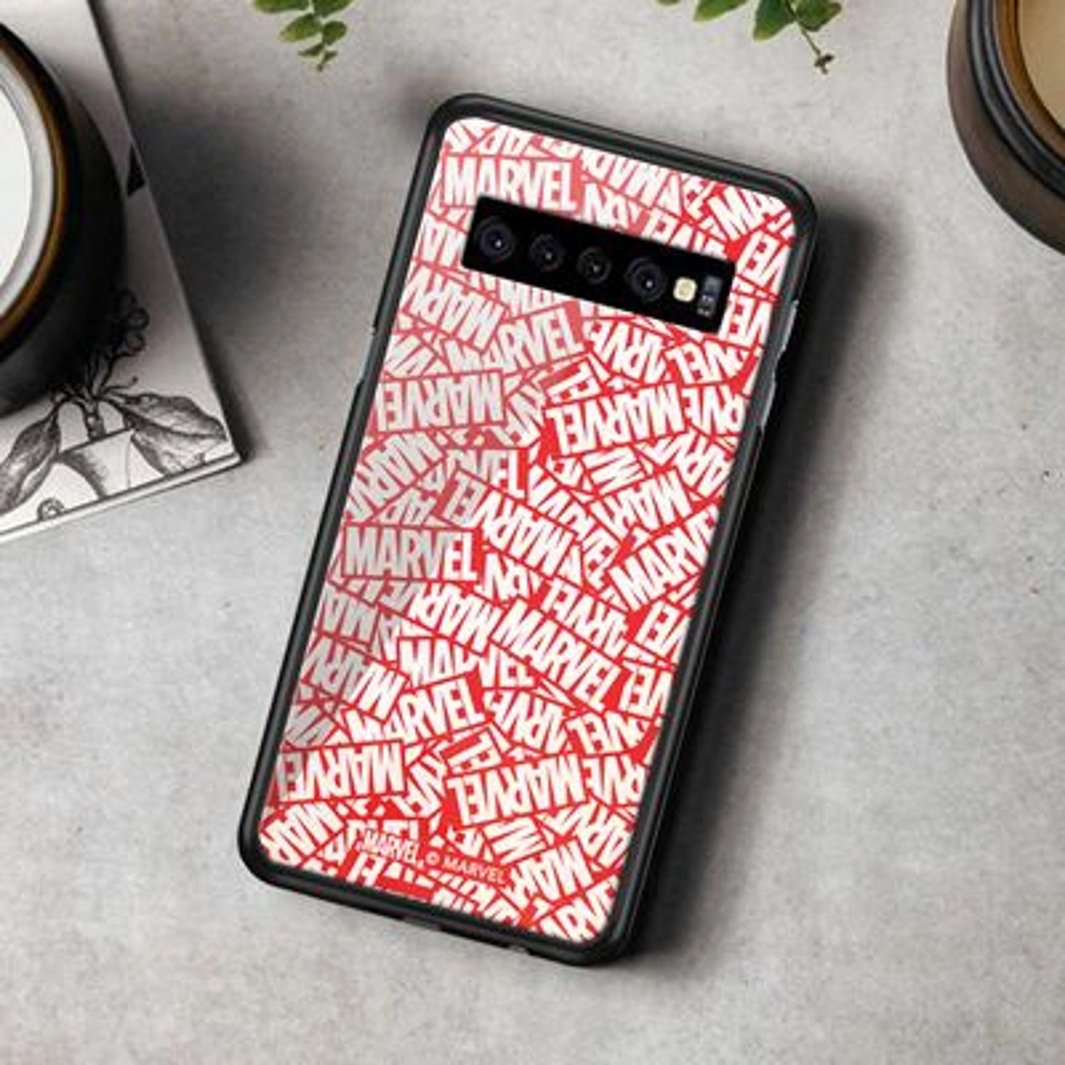 Wackylicious Logo Collage Cover Back Case for Galaxy S10
