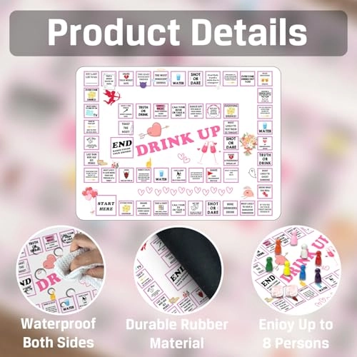 Galentines Party Drinking Game - 21 years and up 8 pieces