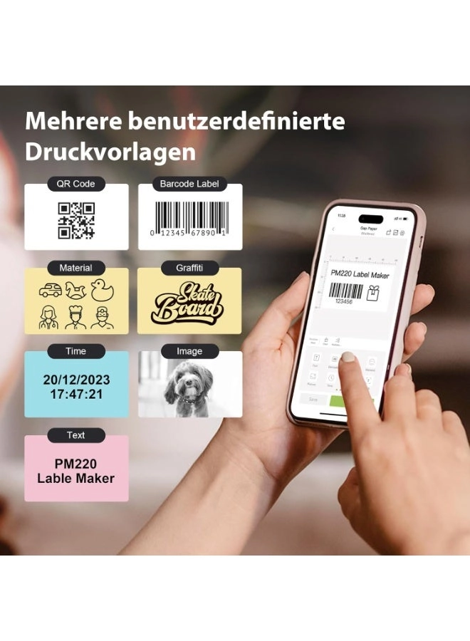 Portable Bluetooth Label Printer - Thermal 23-54mm