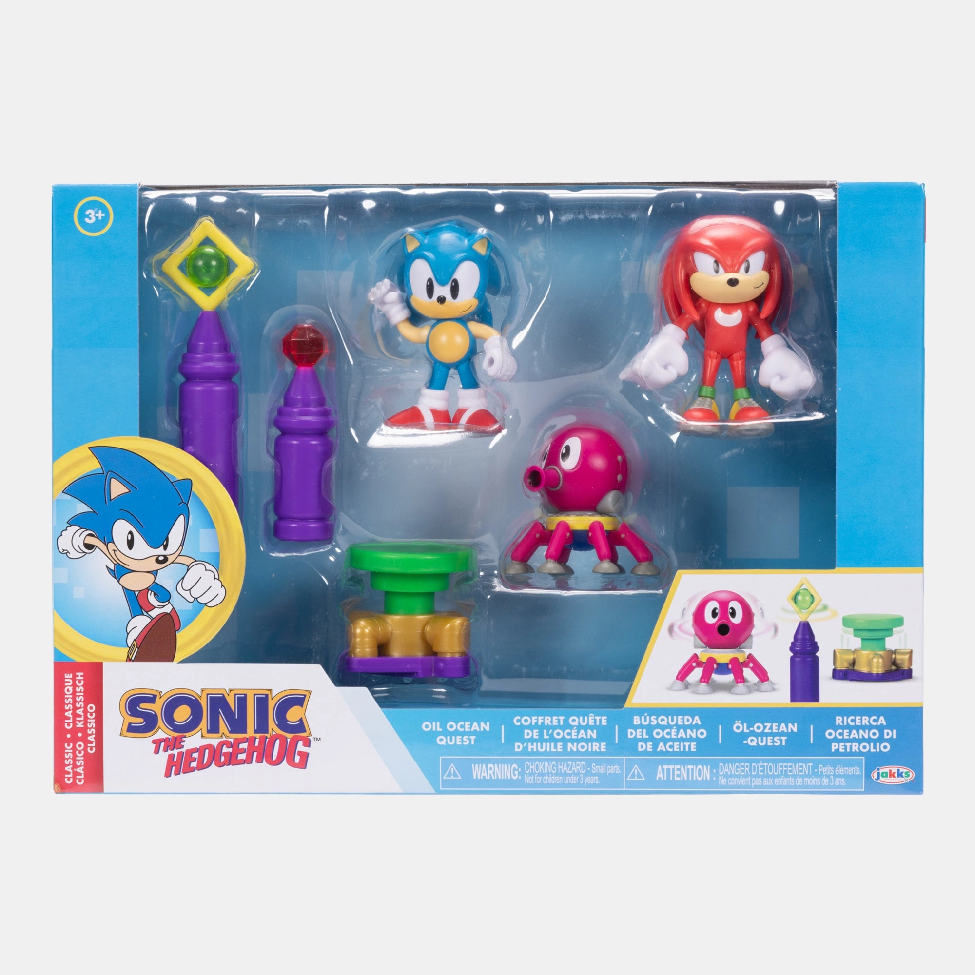 Sonic The Hedgehog - Action Figure - 2.5" Oil Ocean Diorama